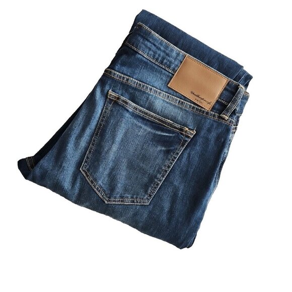 Weatherproof Jeans Men's W36xL30 Vintage Slim Straight Dark Blue Distressed - Picture 13 of 16